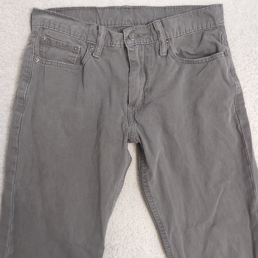 Levis‎ 502 Jeans Mens 29x30 Gray Regular Low Rise Denim (FITS 29x27.5)